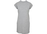 DáMské šAty Urban Classics Ladies Turtel Extended Shoulder Dress Grigio - L