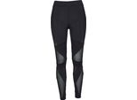 Urban Classics Donna Triangel Tech Mesh Leggings Blk/Blk - Xl