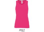 Sols 02117 | Canotta Sportiva Da Donna - Colore: Rosa Neon - Taglia: Xxl
