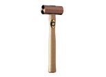Martello Thor In Rame Rosso, Rotondo 25X76Mm, 400G, Con Manico In Legno