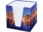 Rnk Verlag 46546 Blocco Note "Skyline"" - 900 Fogli, 70 G/M², Bianco, 95 X 95 X 95 Mm"