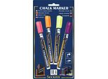 Pennarello A Gesso Securit Original Small Set Di 4 Pennarelli Giallo Arancio Rosa E Viola