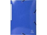 Exacompta 55832E Cartella Exacompta Iderama - A4, Con Chiusura Elastica, Blu Scuro