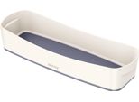 Leitz 5258-10-01 5258 Vassoio Mybox Wow - Oblungo, Abs, Bianco/Grigio