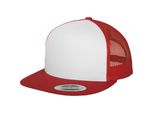 Flexfit 6006W | Cappello Trucker Classico - Colore: Rosso/Bianco/Rosso - Taglia: Unica