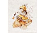 Luca-S Set Per Punto Croce "Fata Dei Funghi"", Schema Contato, 17,5X22Cm"
