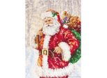 Luca-S Set Per Punto Croce "Babbo Natale"", Schema Contato, 21X30Cm"