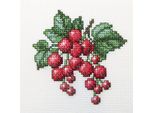 Rto Set Per Punto Croce "Ribes Rosso"" H252, Schema Contato, 10X10 Cm"