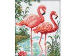 Rto Set Punto Croce "Flamingo"" M106, Schema Di Conteggio, 26X31 Cm"