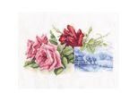 Rto Set Punto Croce "Rose Miniature"" M518, Motivo Di Conteggio, 27X17 Cm"