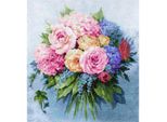 Luca-S Set Punto Croce "Bouquet"", Schema Di Conteggio, 33,5X37Cm"