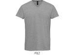 Sols 02940 | Maglietta Da Uomo Imperial Con Scollo A V - 190 Jersey - Colore: Grigio Melange - Taglia: S