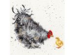 Bothy Threads Set Per Punto Croce "Mamma Gallina"", 26X26Cm, Xhd50, Schema Di Conteggio"