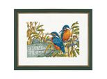 Eva Rosenstand Set Punto Croce "Kingfishers"", Schema Di Conteggio, 30X40Cm"