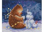 Set Di Punti Croce Rto "Cuore Di Neve"", Schema Per Il Conteggio, 29X23Cm"
