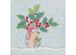 Set Di Punti Croce Rto "Passeggiata Di Capodanno"", Schema Per Il Conteggio, 20X19,5 Cm"