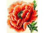Magic Needle Zweigart Edition Kit Punto Croce "Papavero"", Contato, Fai Da Te, 11X11Cm"