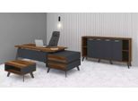 Set Completo Di Mobili Per Ufficio 3 Pezzi Per Studio Scrivania Armadio
