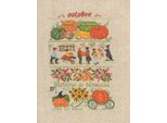 Le Bonheur Des Dames Kit Punto Croce Contato "October"", 18X28Cm, Fai Da Te"