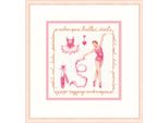 Le Bonheur Des Dames Kit Punto Croce Contato "Dancer In Pink"", 12,5X12,5 Cm, Fai Da Te"