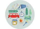Modello Fuori Produzione Set Per Punto Croce Bothy Threads "Adventure"", Schema Contato, XJH5P, Diam. 17,5 Cm"