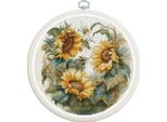 Kit Punto Croce Luca-S Con Telaio Da Ricamo "Girasole"", Contato, Fai Da Te, 17X17Cm"