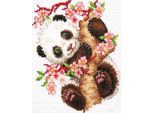 Magic Needle Zweigart Edition Kit Punto Croce "Panda"", Contato, Fai Da Te, 15X18Cm"