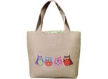 Borsa Le Bonheur Des Dames Contato Kit Punto Croce "Owl Bag"", 31X33X8Cm"
