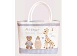 Le Bonheur Des Dames Borsa Contato Kit Punto Croce "Borsa Couture Bambino - Blu"", 22X19X8Cm"