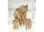 Confezione Da Ricamo A Punto Croce Bothy Threads "Highland Christmas"", Schema Contato, XHD128, 26X30Cm"