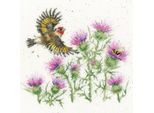 Confezione Da Ricamo A Punto Croce Bothy Threads "Piume E Cardi"", Schema Per Il Conteggio, XHD133, 26X26Cm"