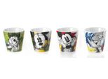 Egan Disney Mickey Mouse Classic Set 4 Tazze Da Caffè Espresso Mickey E Donald