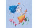 Kit Punto Croce Contato Rto "Tea Time"", 15X15,5 Cm"