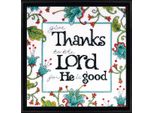 Confezione Da Ricamo A Punto Croce Design Works "Say Thank You"", Schema Contato, 25X25 Cm"