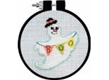 Kit Per Ricamo A Punto Croce Design Works Con Cerchio Da Ricamo "Ghost"", Schema Di Conteggio, Diam. 9 Cm"