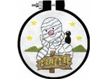 Kit Per Ricamo A Punto Croce Design Works Con Cerchio Da Ricamo "Mummy"", Schema Di Conteggio, Diam. 9 Cm"