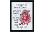 Kit Per Ricamo A Punto Croce Design Works "Queen"", Schema Contato, 13X18 Cm"