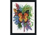Confezione Da Ricamo A Punto Croce Design Works "Butterfly"", Schema Contato, 13X18 Cm"