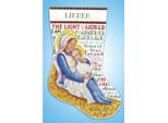 Kit Per Ricamo A Punto Croce Design Works "Calza Di Natale Madre E Figlio"", Schema Contato, 43X30Cm"