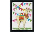 Kit Per Ricamo A Punto Croce Design Works "Llama"", Schema Contato, 13X18 Cm"