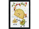 Kit Per Ricamo A Punto Croce Design Works "Taco Time"", Schema Contato, 13X18 Cm"