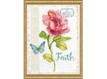 Confezione Da Ricamo A Punto Croce Design Works "Faith"", Schema Contato, 36X46Cm"