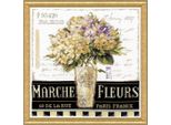 Kit Per Ricamo A Punto Croce Design Works "Mercato Dei Fiori"", Schema Contato, 40X40Cm"