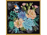 Kit Per Ricamo A Punto Croce Design Works "Succulenti"", Schema A Contare, 25X25Cm"