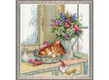 Kit Per Ricamo A Punto Croce Design Works "Sonnellino Del Gatto"", Schema Contato, 25X25Cm"
