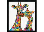 Confezione Da Ricamo A Punto Croce Design Works "Giraffe"", Schema Contato, 25X30Cm"