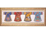 Kit Punto Croce Contato Design Works "Kimono Row"", 23X66Cm"
