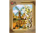 Kit Punto Arazzo Timbrato Cda "WindmüHle"", 22X30Cm"