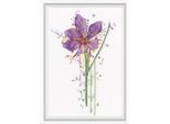 Kit Punto Croce Contato Rto "Crocus Acquerello"", 13X20,5 Cm"