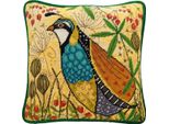 Confezione Di Cuscini Da Ricamo Per Arazzi Bothy Threads "Flights Of Fancy: Partridge"", Immagine Da Ricamo Prestampata, TLH3, 36X36Cm"